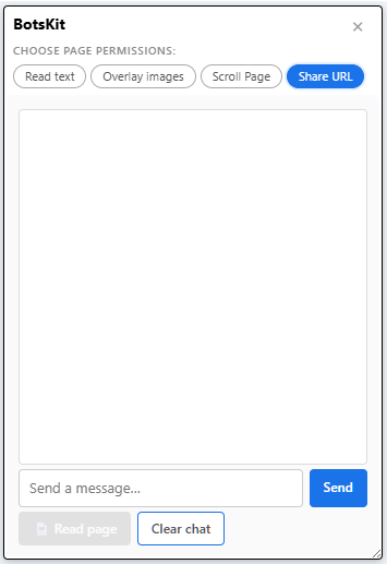 Sample BotsKit chat widget